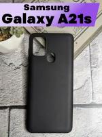 Силиконовый чехол BUYOO для Samsung Galaxy A21S (черный) / Самсунг Галакси А21с (Black)