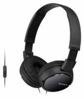 Гарнитура накладные Sony MDR-ZX110AP 1.2м черный проводные