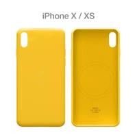 Силиконовый чехол COMMO Shield Case для iPhone X/Xs с поддержкой беспроводной зарядки, Yellow