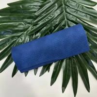 Футляр для очков Eco Suede Medium Case Azure, эко-замша, текстура под рептилию, насыщенный синий