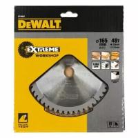 Пильный диск для резки дерева DeWalt extreme workshop 165x20mm 24T