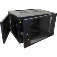 Коммутационный шкаф LanMaster TWT-CBWNG-15U-6X4-BK настенный, стеклянная передняя дверь, 15U, 550x823x450мм