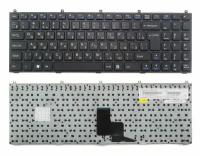 Клавиатура для ноутбука DNS 0123234, Русская, черная с рамкой