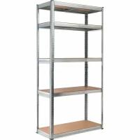 AR SHELVING Стеллаж металлический Stabil S 180х90х40 см, оцинкованный, 5 полок МДФ TS18500/07ZG00