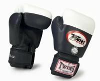 Боксерские перчатки Twins Special BGVL-2 черно-белые (12 унц.)