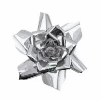 Декоративное украшение "Цветок" Серебро, 30 см