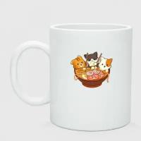 Кружка керамическая"Kawaii Cat Ramen"