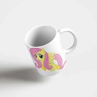 Кружка My Little Pony, MLP, Мой Маленький Пони, Флаттершай, Fluttershy, 330 мл, 1шт