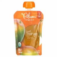 Plum Organics, Organic Baby Food, 4 Months & Up, Just Mangos, 3.5 oz (99 g)