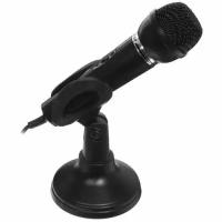 Микрофон Aceline AMIC-30 черный, проводной, настольный, -58 дБ, от 50 Гц до 16000 Гц, кабель - 180 см, jack 3.5 мм