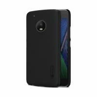 Пластиковый чехол для Motorola Moto G5 Plus черный (Nillkin)