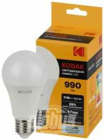 Лампочка светодиодная Kodak LED KODAK A60-11W-840-E27 E27 / Е27 11Вт груша нейтральный белый свет