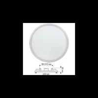 Светодиодный светильник даунлайт круглый Ecola LED downlight встраиваемый без рамки любое отверстие d55-100 18W 6500K 6K Круг 120x20 DARD18ELC