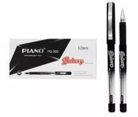 Гелевая ручка "Piano GALAXY ": чёрно-серебристый корпус, игольчатый наконечник