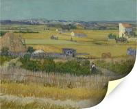 "Сбор урожая", Ван Гог, Винсент, картина (репродукция) (40х32 см / без подрамника)