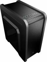 Корпус mATX Aerocool Qs-240, Micro-Tower, без БП, черный