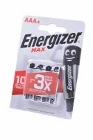 Energizer Батарейка Energizer MAX+Power Seal LR03 BL4, 4шт