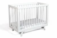 Кроватка для новорожденного Lilla (приставная) - модель Aria белая 2494330