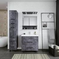 Комплект мебели для ванной Чили 80 цемент Комо