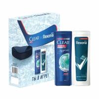 Подарочный набор Clear х REXONA MEN Спорт Ты в Игре! (шампунь + гель для душа)