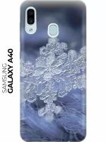 Силиконовый чехол Снежинка на Samsung Galaxy A40 / Самсунг А40