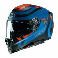 Шлем HJC RPHA 70 CARBON REPLE MC27SF Сине-оранжевый матовый L