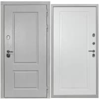 Дверь входная металлическая DIVA ДХ-9 2050х860 Правая Альберо браш грей - Н10 Белый софт, тепло-шумоизоляция, антикоррозийная защита для квартиры
