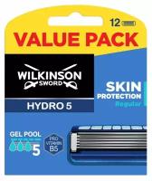 Wilkinson Sword / Schick Hydro5 Skin Protection / Сменные кассеты для бритья, 12 шт