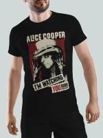 Футболка Медуш Alice Cooper / Элис Купер / Рок Мужская Черная 2XL