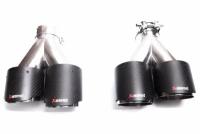 Насадки на глушители Akrapovic sport двойные 90 мм