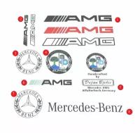 Комплект наклеек Mercedes AMG 10 шт