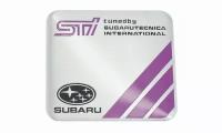 Эмблема универсальная Subaru STI 60x55 мм 1 шт