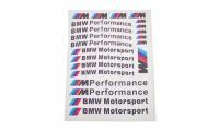Комплект наклеек BMW M-performance черные 22 шт