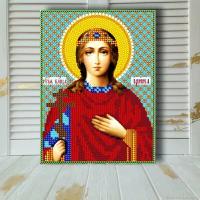 Алмазная мозаика икона на подрамнике Святая Ирина 17.5*23.5 см