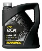 MANNOL 1077 MANNOL O.E.M. for CHEVROLET OPEL 5W-30 (4л.)