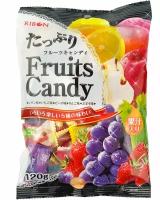 Карамель леденцовая японская RIBON Fruits Candy / ассорти из 5-ти вкусов, / 120 гр, Япония, сладости