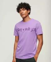 Футболка Superdry TONAL EMBROIDERED LOGO T SHIRT Пол Мужской, Цвет JXV Electric Purple, Размер XL