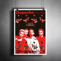 Постер плакат для интерьера "Британская электроник-рок-группа Депеш Мод. Группа Depeche Mode" / A3 (297 x 420 мм)