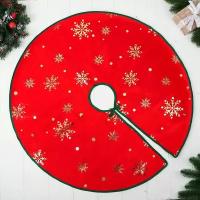 Полянка под ёлку "Уютная сказка" снежинка, d-74 см, красный 9692710