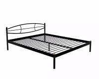 Двуспальная кровать Стиллмет Аура черный 160x200