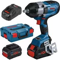 Гайковерт Bosch GDS 18V-1000 C, 1000 Нм, 18 В/5.5 Ач, с 2 батареями и корпусом 06019J8003