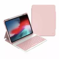 Чехол с клавиатурой для айпада WiWU Protective Keyboard на iPad 10.2/10.5 дюймов, розовый