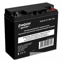 Exegate ES255177RUS Аккумуляторная батарея DTM 1217 (12V 17Ah, клеммы F3 (болт М5 с гайкой))