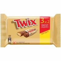 Батончик шоколадный Twix с карамелью, 3х55г