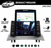 Штатная магнитола для RENAULT Megane (2002-2009) на Android (DSP, CarPlay,SIM, Микрофон, GPS, 4G, Wi-Fi - 2/32 Гб, 8 ядер)