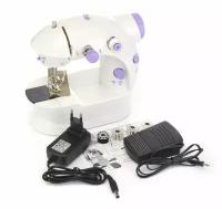 Швейная машинка "Мини", со светодиодной подсветкой, педалью, электрич., ручная