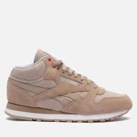 Кроссовки Reebok Classic Leather Mid, размер 10 US, бежевый, серый