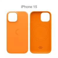 Силиконовый чехол COMMO Shield Case для iPhone 15, с поддержкой беспроводной зарядки, Orange