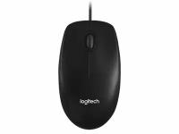 Мышь проводная Logitech M100r, 1000dpi, USB Черный 910-006765