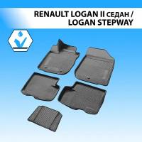 Коврики салона RIVAL для Renault Logan 2014- Rival 14702001